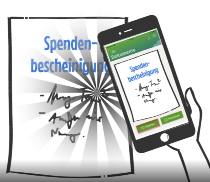 Grafik: digitalisierte Einkommensteuerbelege -